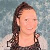 Frau mit Cornrows (einfaches Muster)