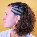 Open Cornrows mit Thermofiberhaar