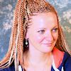 Frau mit Twists